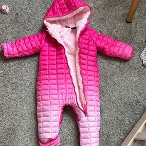 Pink Ombre Kids Puffer Snowsuit
